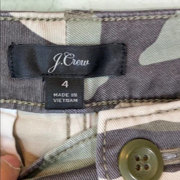 J. Crew Button Fly Camo Skinny Pants - Picture 3 of 8
